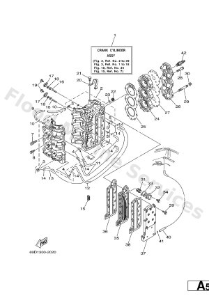 Diagram for CYLINDER. CRANKCASE