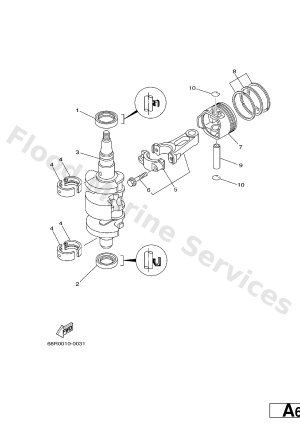 Diagram for CRANKSHAFT. PISTON