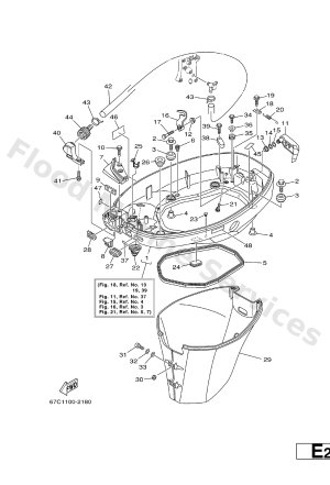 Diagram for BOTTOM COWLING