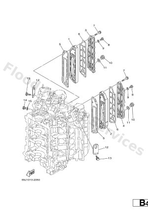 Diagram for CYLINDER. CRANKCASE 3
