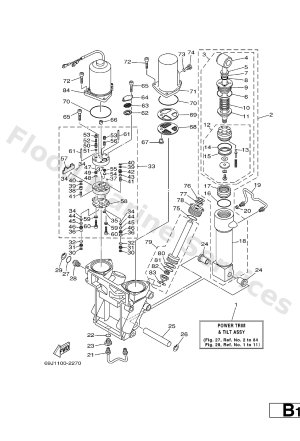 Diagram for POWER TRIM & TILT ASSY 1