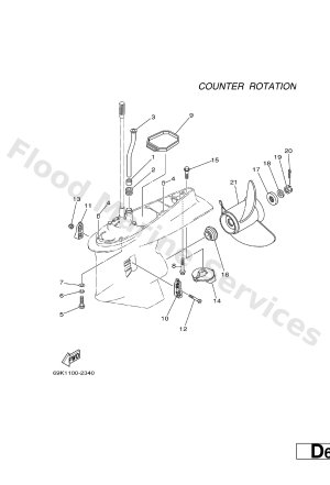 Diagram for LOWER CASING. DRIVE 4