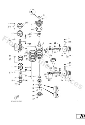 Diagram for CRANKSHAFT. PISTON