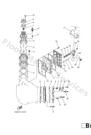 Diagram for CYLINDER. CRANKCASE 2