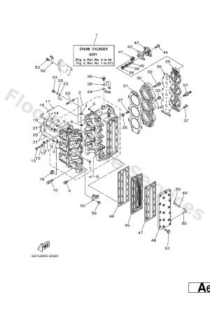 Diagram for CYLINDER. CRANKCASE