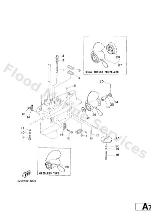 Diagram for LOWER CASING. DRIVE 2