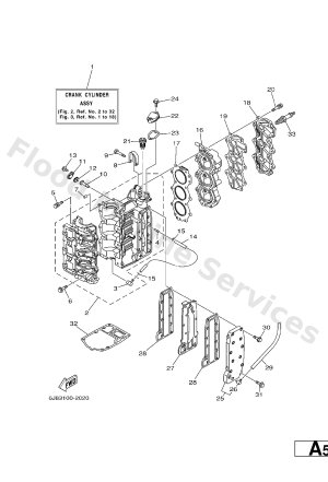 Diagram for CYLINDER. CRANKCASE