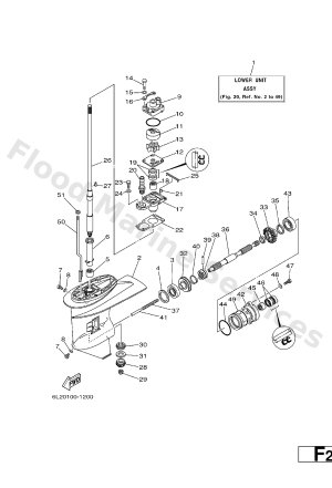 Diagram for LOWER CASING. DRIVE 1