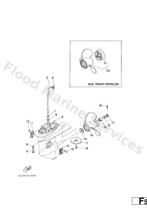 Diagram for LOWER CASING. DRIVE 2