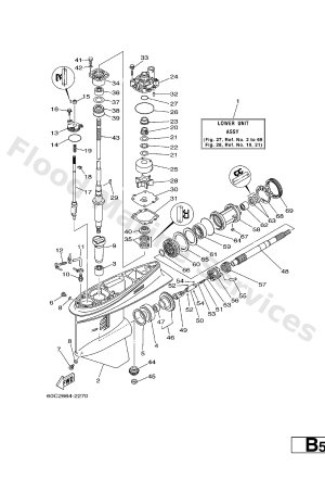Diagram for LOWER CASING. DRIVE 1