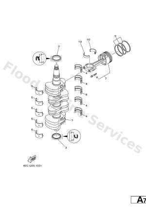 Diagram for CRANKSHAFT. PISTON