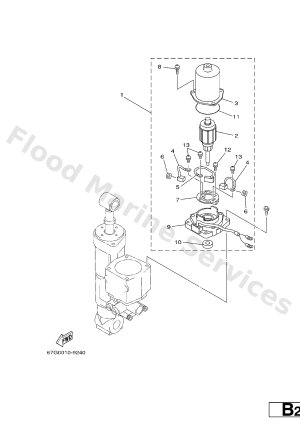 Diagram for POWER TRIM & TILT ASSY 2