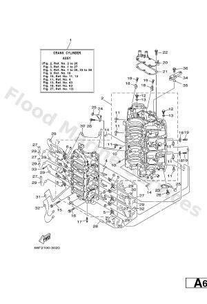 Diagram for CYLINDER. CRANKCASE 1