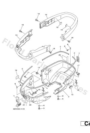 Diagram for BOTTOM COWLING