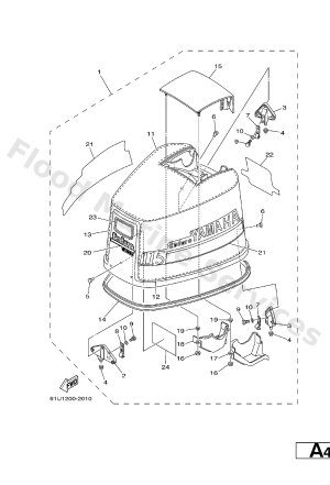Diagram for TOP COWLING 1