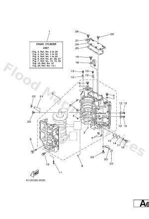 Diagram for CYLINDER. CRANKCASE 1