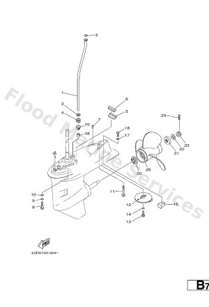 Diagram for LOWER CASING. DRIVE 2