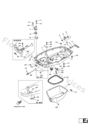 Diagram for BOTTOM COWLING