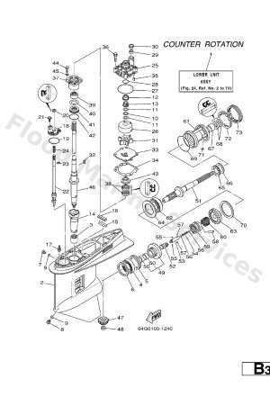Diagram for LOWER CASING. DRIVE 3