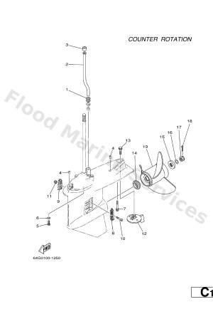 Diagram for LOWER CASING. DRIVE 4