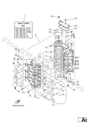 Diagram for CYLINDER. CRANKCASE 1