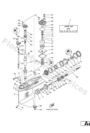 Diagram for LOWER CASING. DRIVE 1