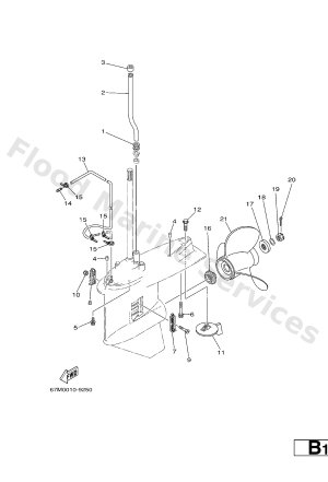 Diagram for LOWER CASING. DRIVE 2