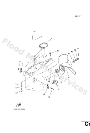 Diagram for LOWER CASING. DRIVE 2