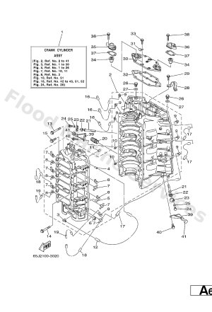 Diagram for CYLINDER. CRANKCASE 1