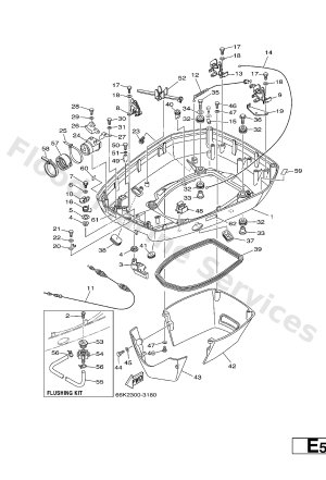 Diagram for BOTTOM COWLING