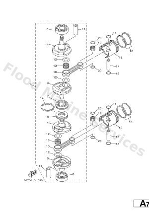 Diagram for CRANKSHAFT. PISTON