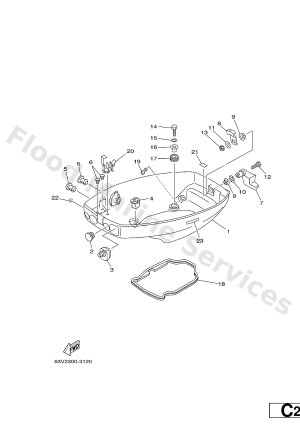 Diagram for BOTTOM COWLING