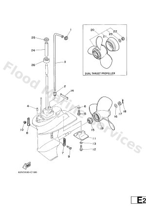 Diagram for LOWER CASING & DRIVE 2