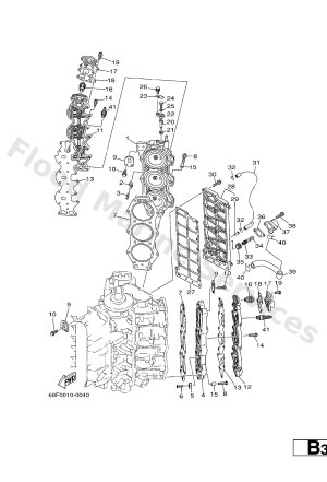Diagram for CYLINDER. CRANKCASE 2