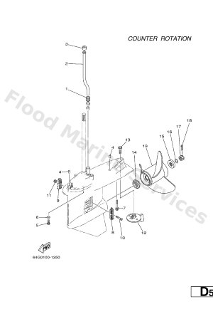 Diagram for LOWER CASING. DRIVE 4