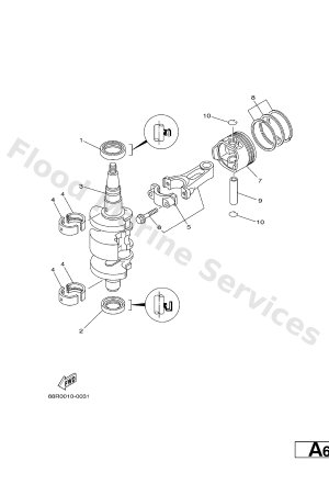 Diagram for CRANKSHAFT. PISTON