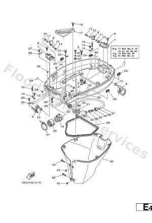 Diagram for BOTTOM COWLING