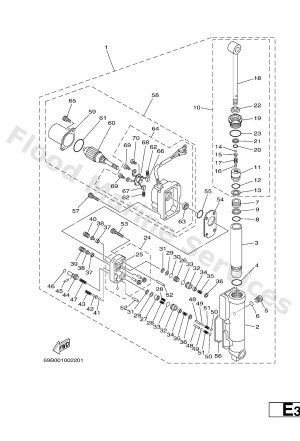 Diagram for POWER TILT ASSY