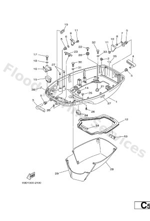 Diagram for BOTTOM COWLING