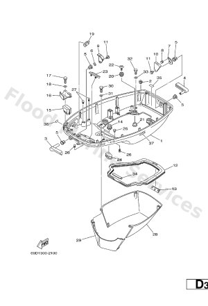 Diagram for BOTTOM COWLING