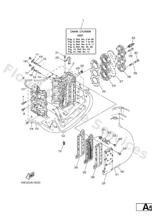 Diagram for CYLINDER. CRANKCASE