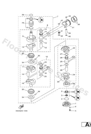 Diagram for CRANKSHAFT. PISTON