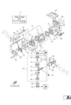 Diagram for CYLINDER. CRANKCASE