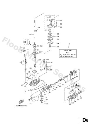 Diagram for LOWER CASING & DRIVE 1