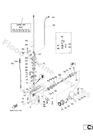 Diagram for LOWER CASING. DRIVE