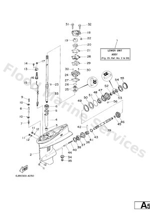 Diagram for LOWER CASING. DRIVE 1