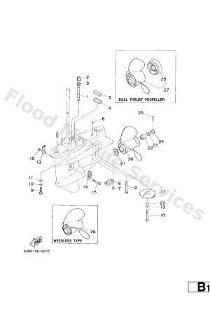 Diagram for LOWER CASING. DRIVE 2