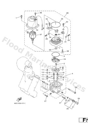 Diagram for POWER TRIM & TILT ASSY 2