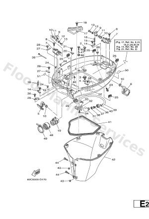 Diagram for BOTTOM COWLING