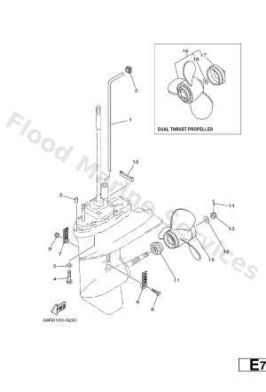 Diagram for LOWER CASING & DRIVE 2